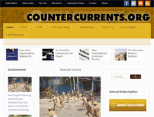 Tablet Screenshot of countercurrents.org